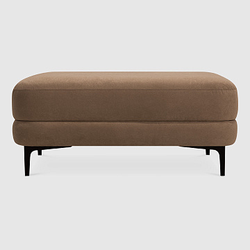 Пуф Мьёса Велюр Buddy цвета какао с грязеотталкивающей технологией