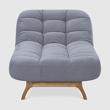 Оттоманка Готланд Дымчато-серый велюр Triniti