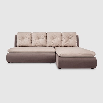 Иртыш Бежевый велюр Triniti + велюр Triniti цвета какао с грязеотталкивающей технологией