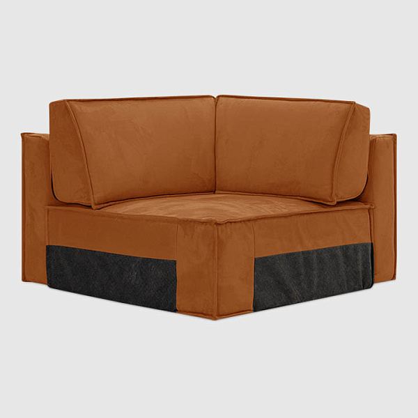 Угловая секция Мичиган Терракотовый искусственный нубук Balance