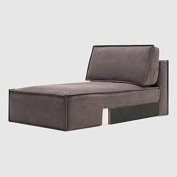 Оттоманка Чикаго Темно-бежевый шенилл Lounge