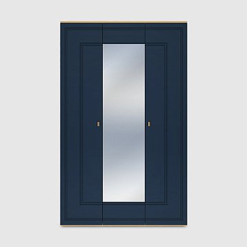 Шкаф Сапфир 5 Дуб золотистый / Темно-синий софт