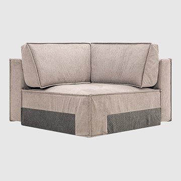 Угловая секция Чикаго Бежевый шенилл Lounge
