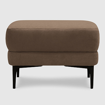 Пуф Меларен Велюр Buddy цвета какао с грязеотталкивающей технологией