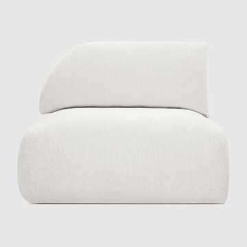 Секция Равелло без локтя Шенилл Umbra белого цвета