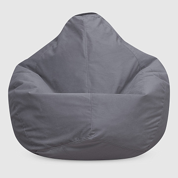 Груша Леви Дымчато-серый велюр Triniti с грязеотталкивающей технологией