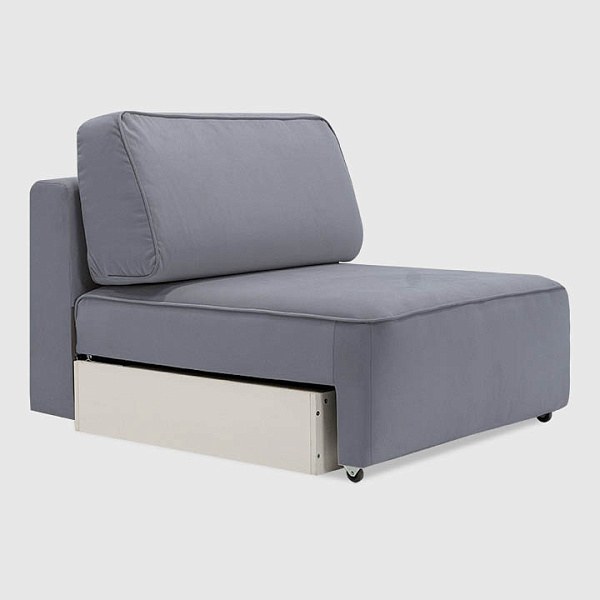 Секция Сиена Дымчато-серый велюр Triniti с грязеотталкивающей технологией