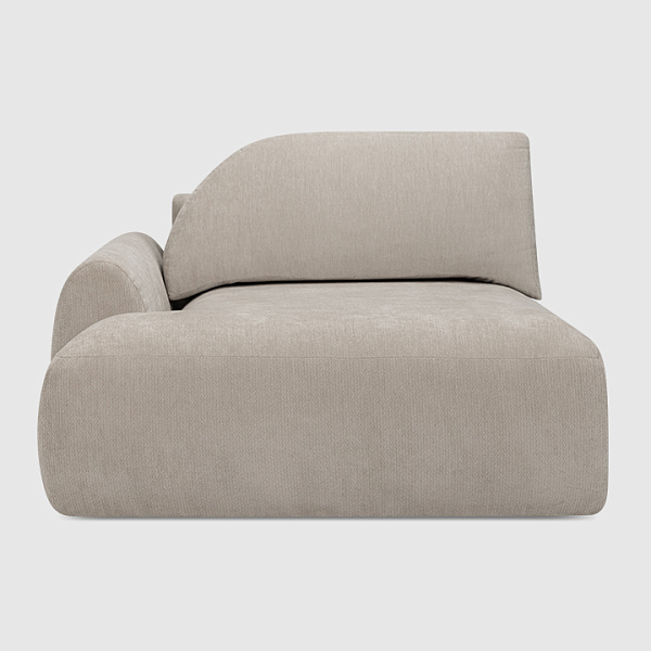 Оттоманка Равелло Светло-серый шенилл Umbra