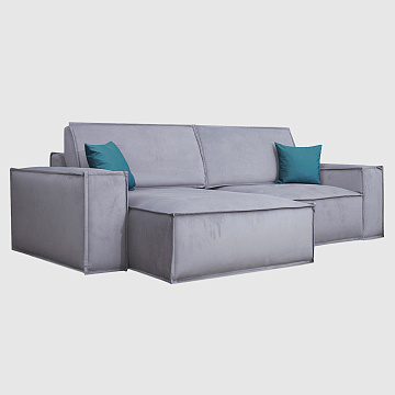 Мерано дымчато-серый велюр Triniti