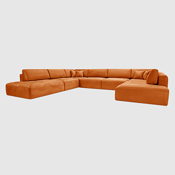 Беллуно 2 Терракотовый искусственный нубук Balance