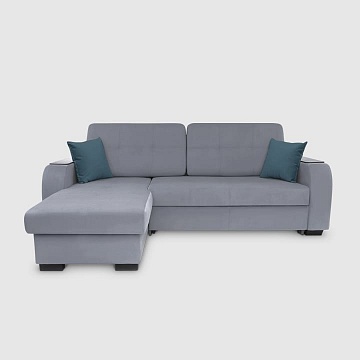 Амур Дымчато-серый велюр Triniti с грязеотталкивающей технологией