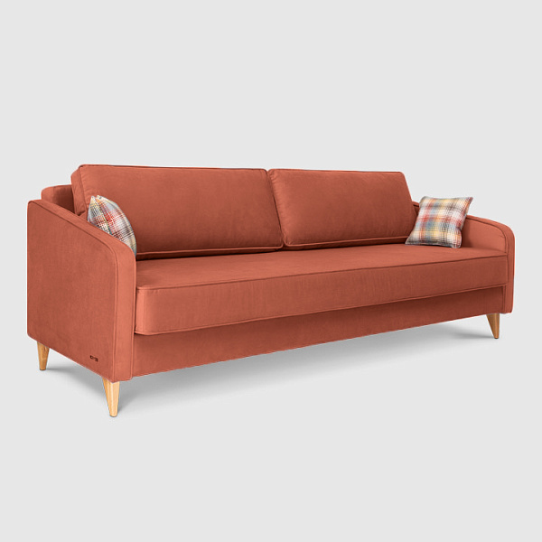 Хэвард Терракотовый велюр Triniti с грязеотталкивающей технологией