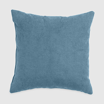 Подушка из шенилла лазурного цвета