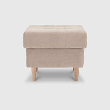 Пуф Хардангер бежевый велюр Triniti