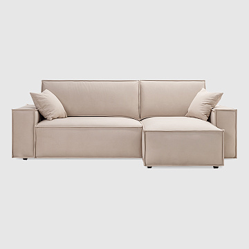 Гарда мини Сталь бежевый велюр Romano