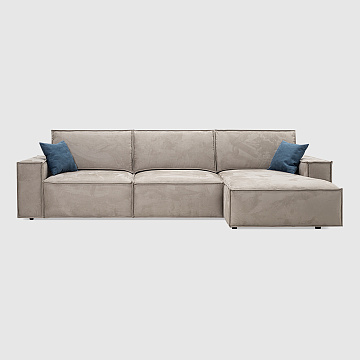 Флоренция сталь Темно-бежевый искусственный нубук Balance