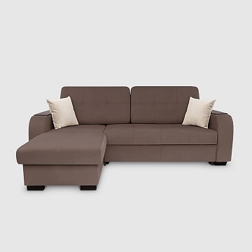 Амур Велюр Triniti цвета какао с грязеотталкивающей технологией