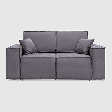 Милан мини Сталь Дымчато-серый искусственный нубук Balance