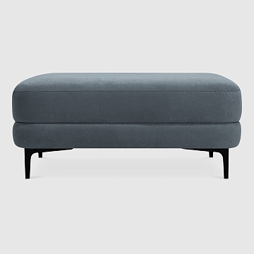 Пуф Мьёса Тёмно-серый велюр Buddy с грязеотталкивающей технологией