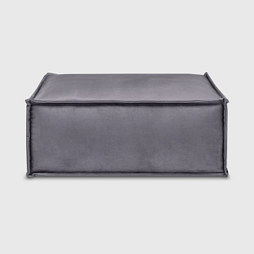 Пуф Милан дымчато-серый искусственный нубук Balance